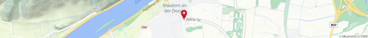 Kartendarstellung des Standorts für Römer Apotheke Mautern in 3512 Mautern